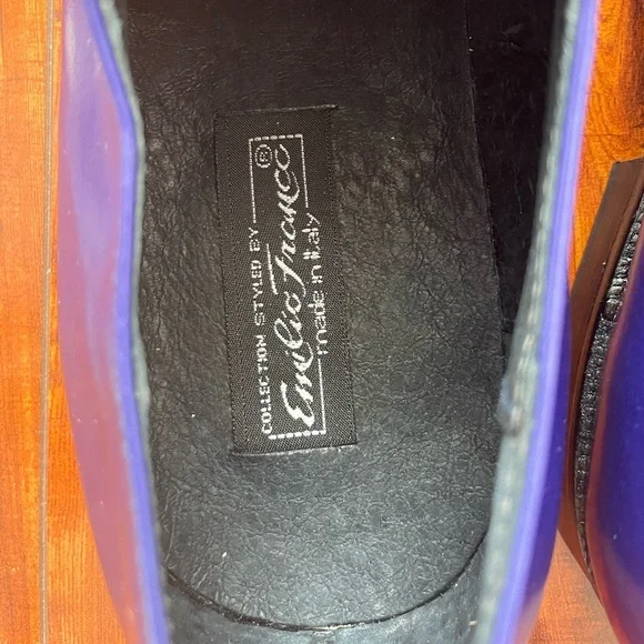 EMILIO FRANCO BLUE SHOES SIDE 9 MADE IN ITALY - Picture 7 of 8